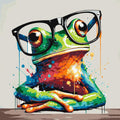 Frog with Glasses diamond painting kit