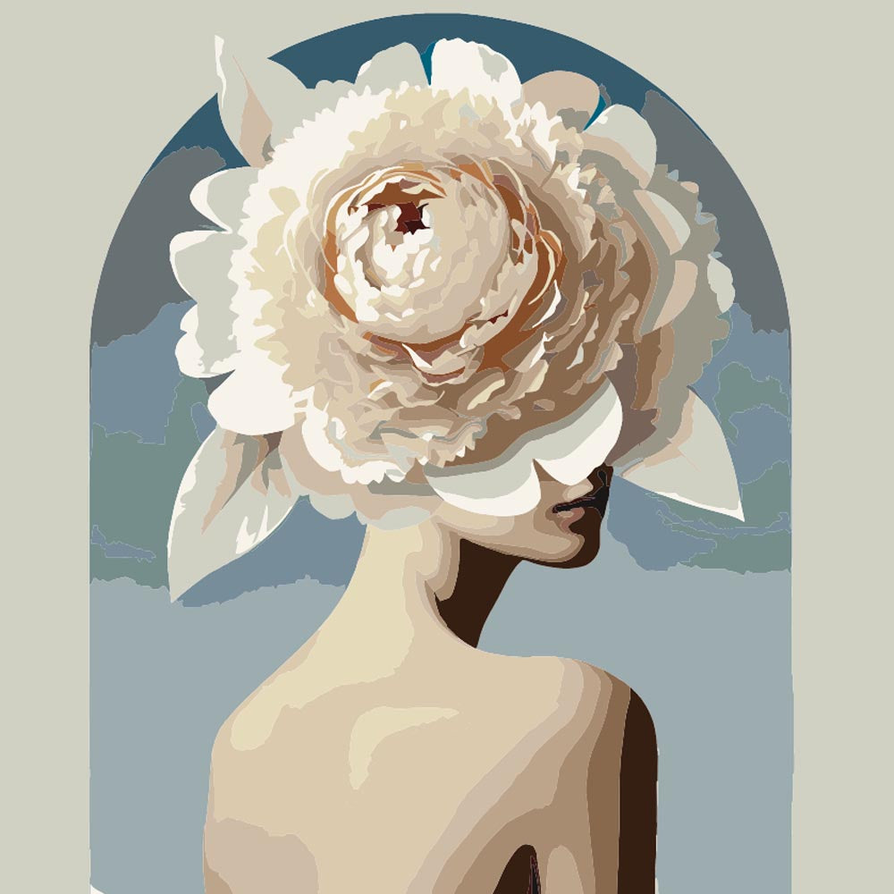
Flower Head Lady diamond painting kit