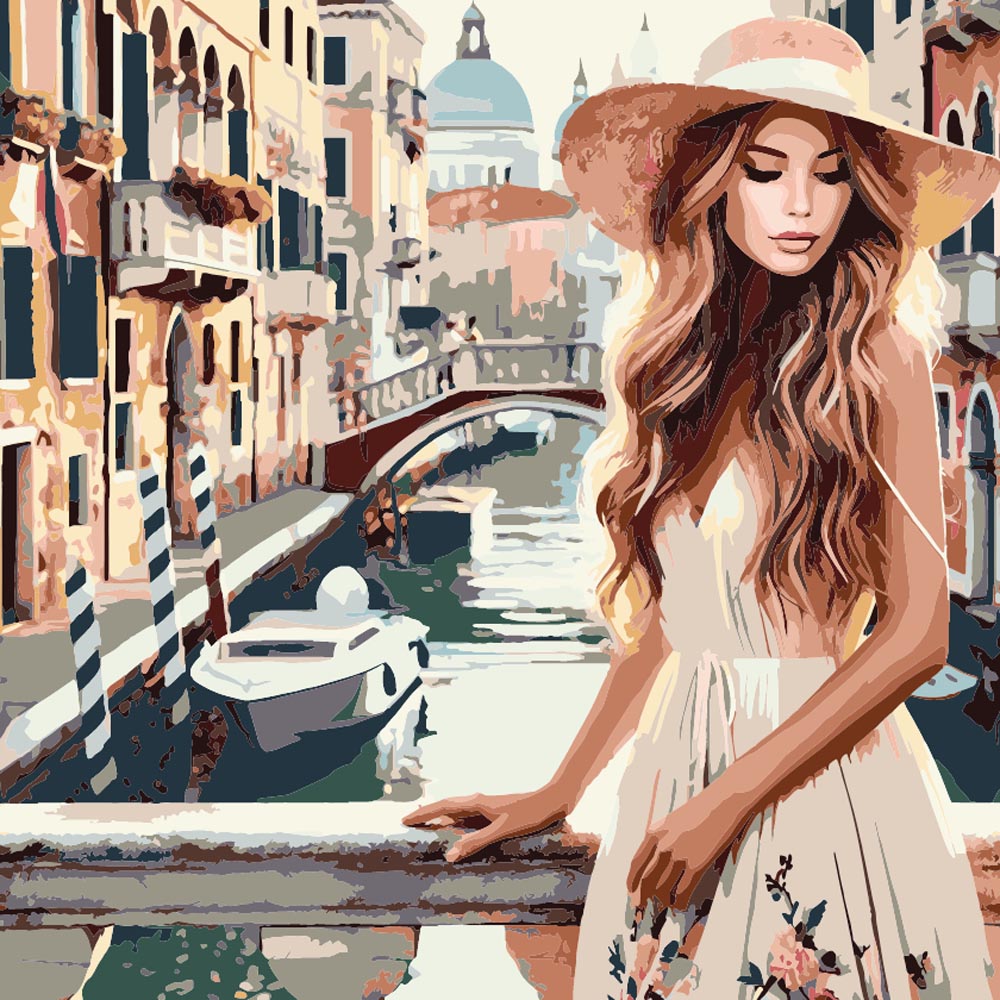
Woman in Venice diamond painting kit
