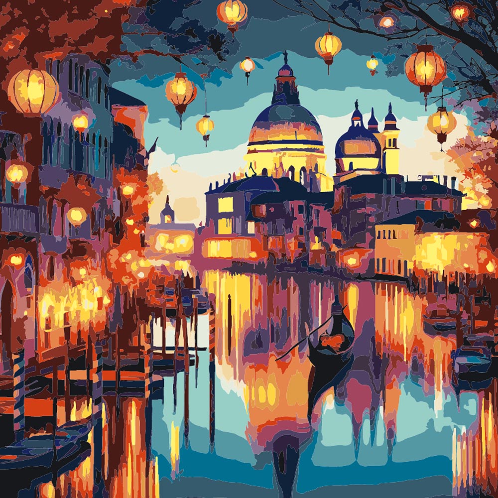 
Venice Lanterns diamond painting kit