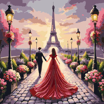 Diamond Painting - Couple in Paris