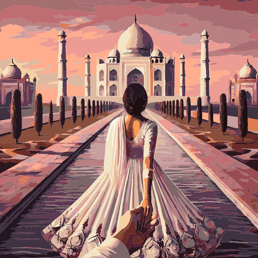 Diamond Painting - Taj Mahal Bride