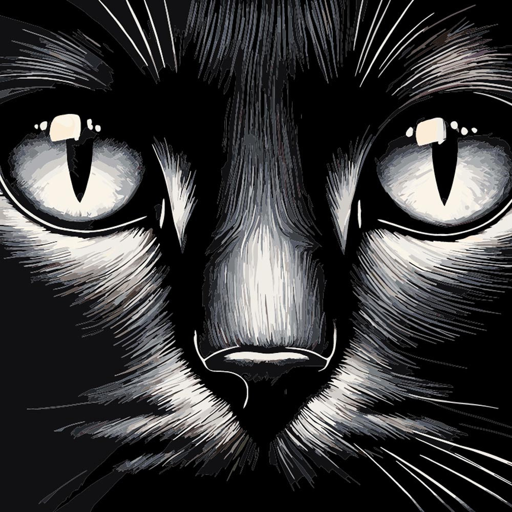 
Cat Close Up diamond painting kit