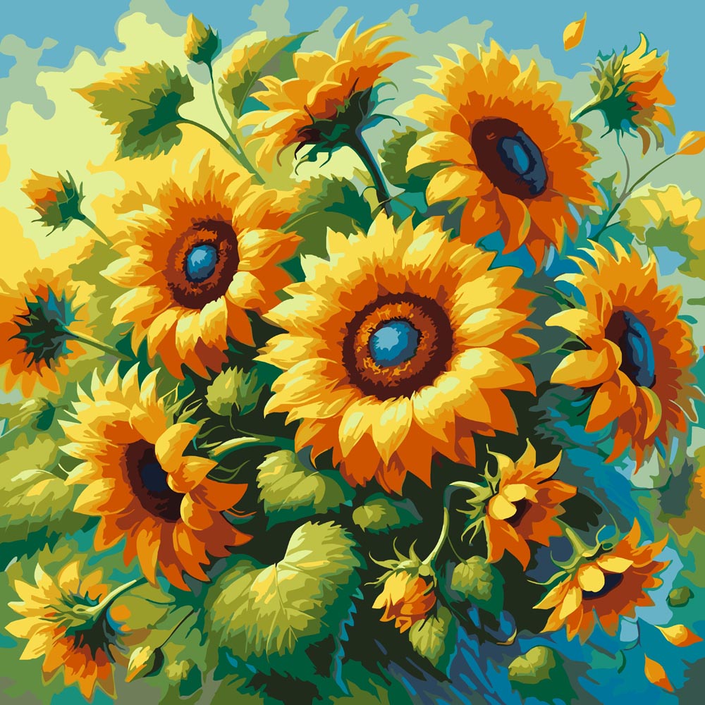 
Sunflowers Bouquet diamond painting kit