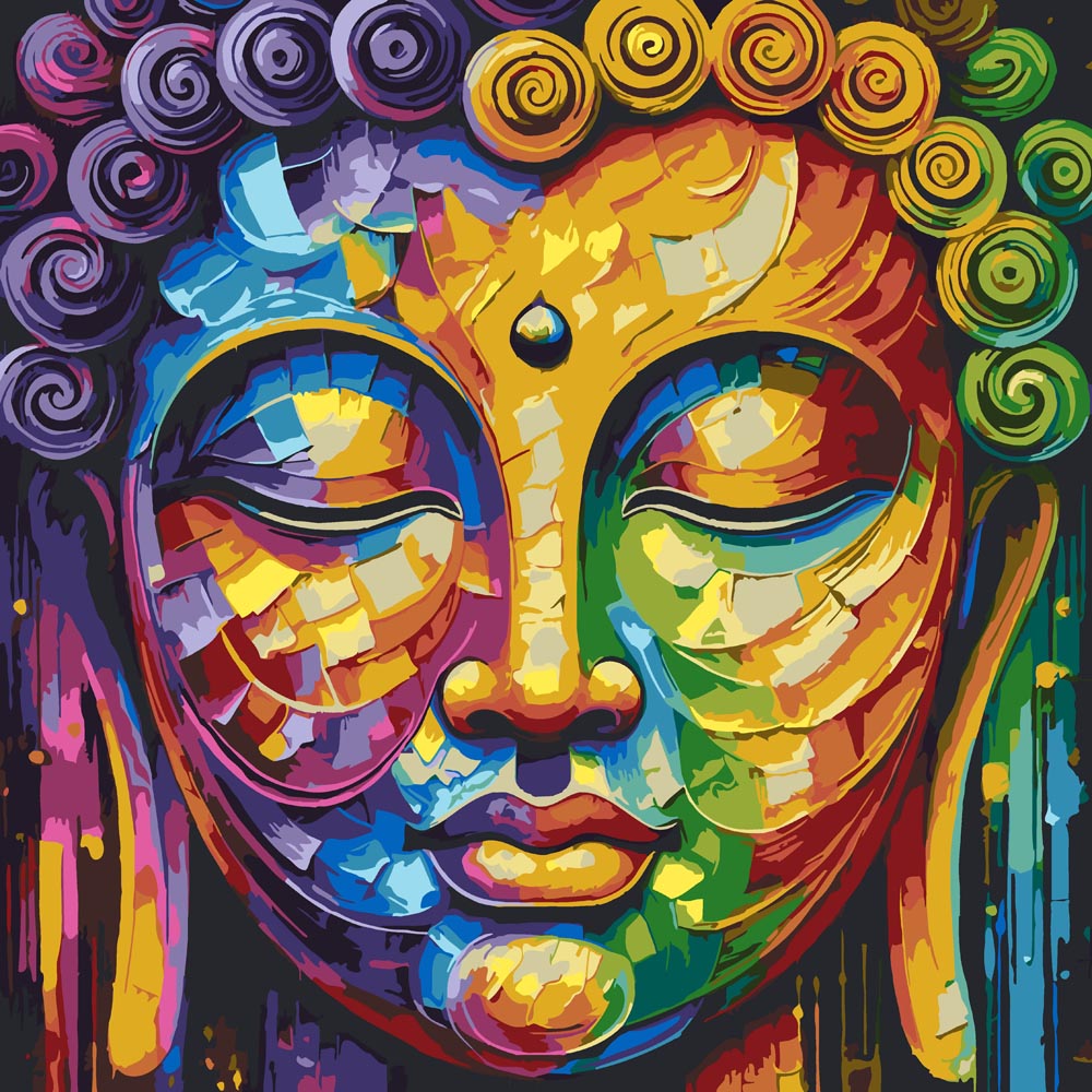 
Colorful Buddha diamond painting kit