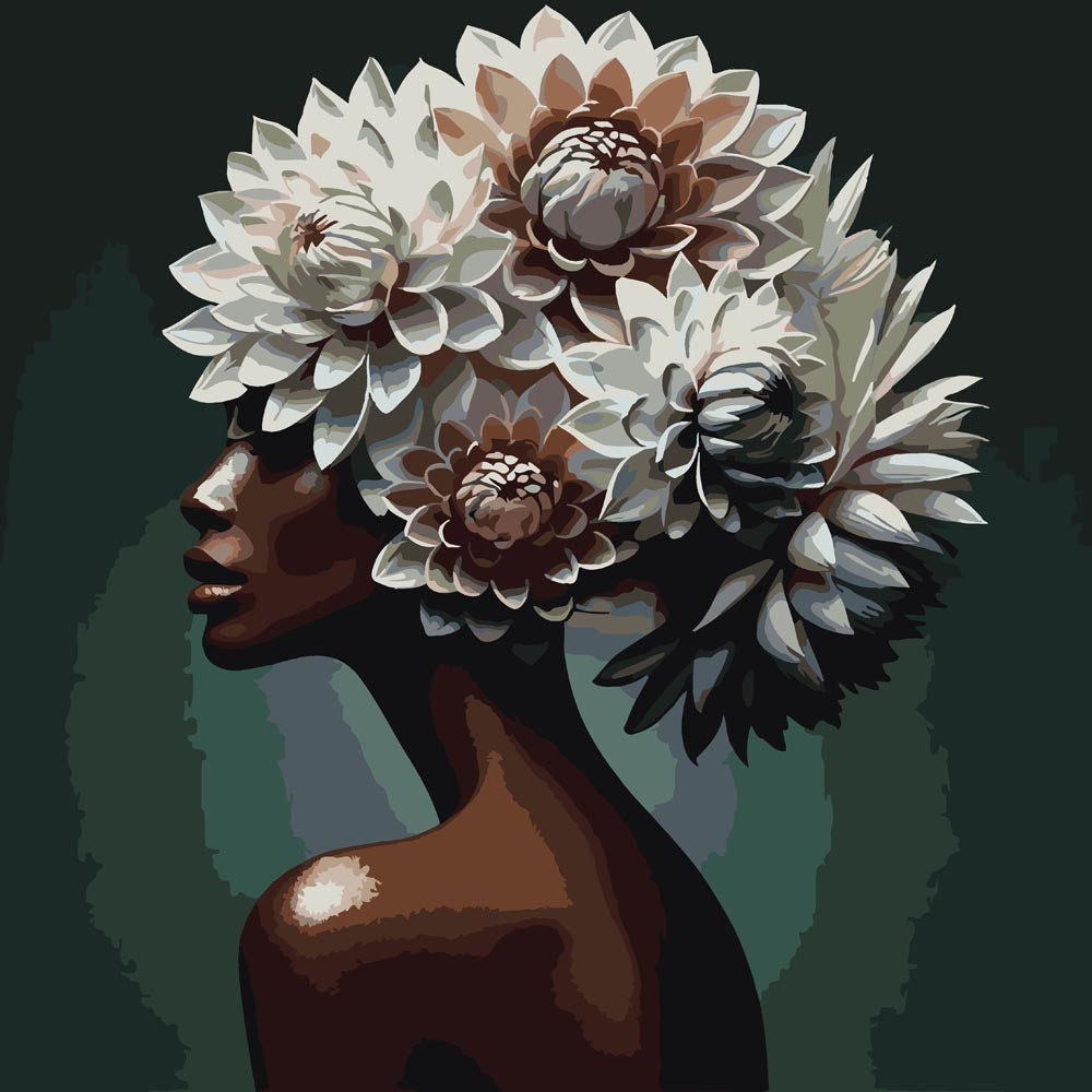 
Flowered Lady diamond painting kit