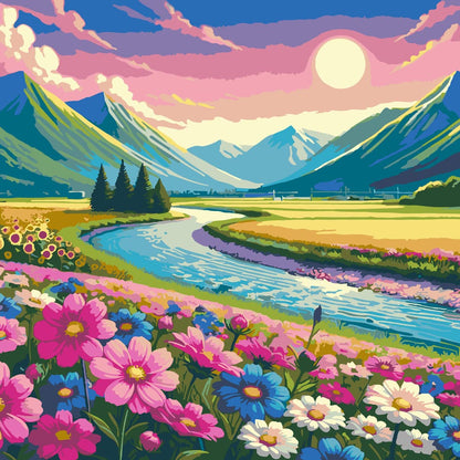 Diamond Painting - River Valley