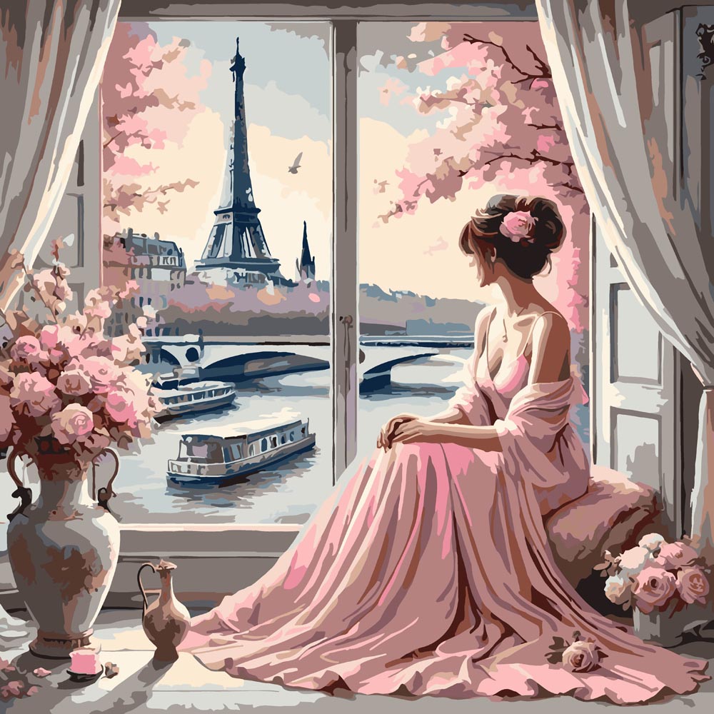 
Romantic Woman diamond painting kit