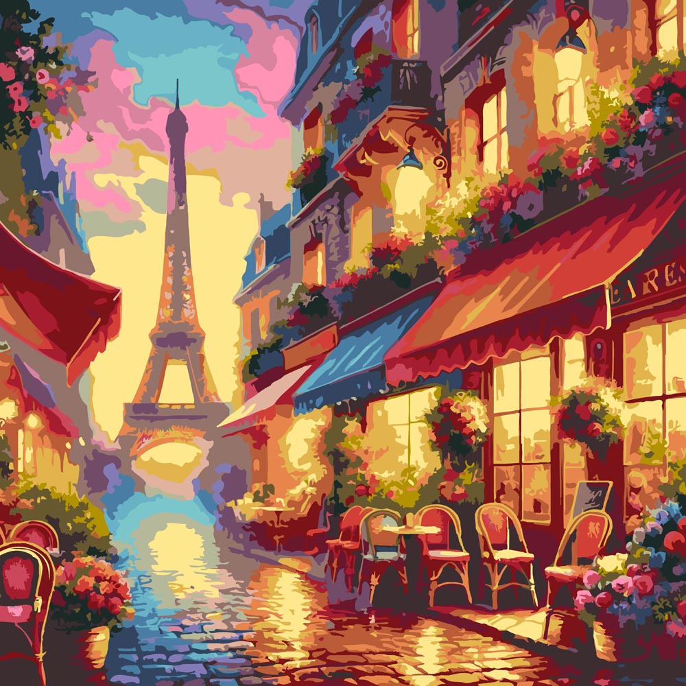 
Parisian Street diamond painting kit