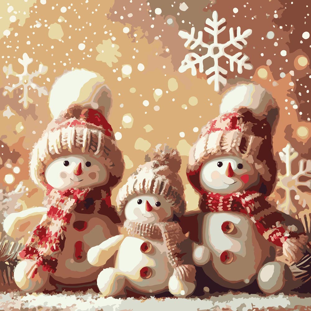 
Little Snow Family diamond painting kit