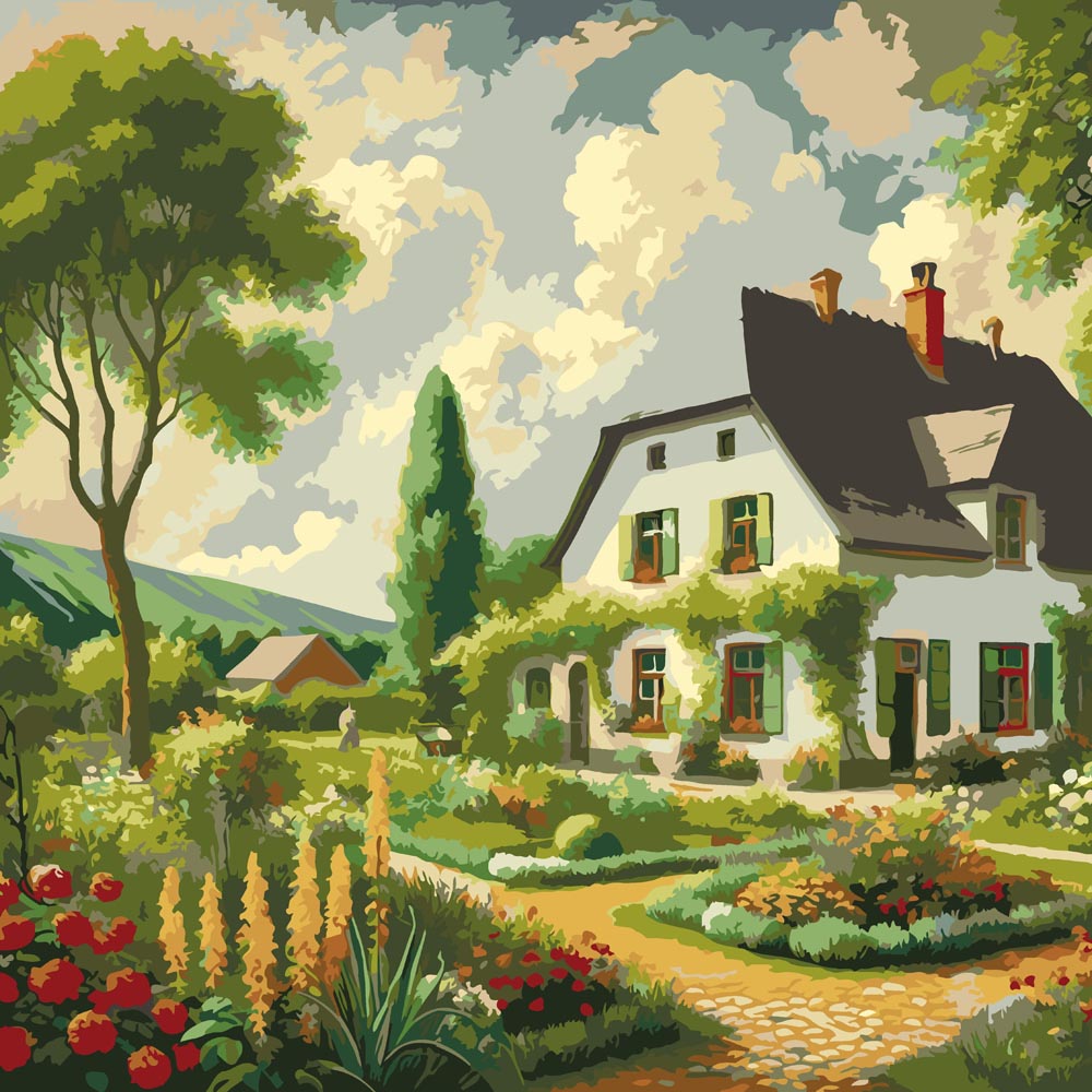 Diamond Painting - Idyllic Countryside