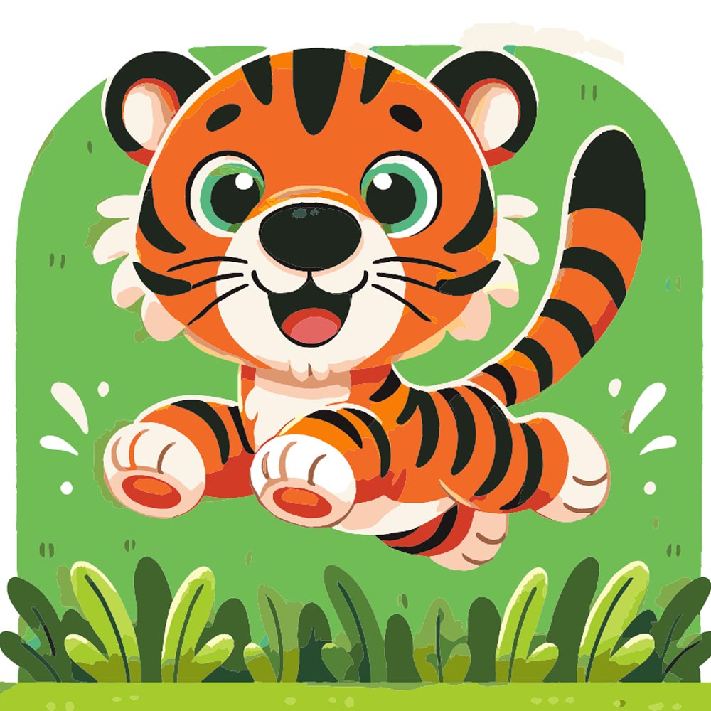 
Playful Tiger diamond painting kit