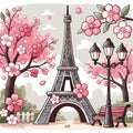 Eiffel in Spring diamond painting kit