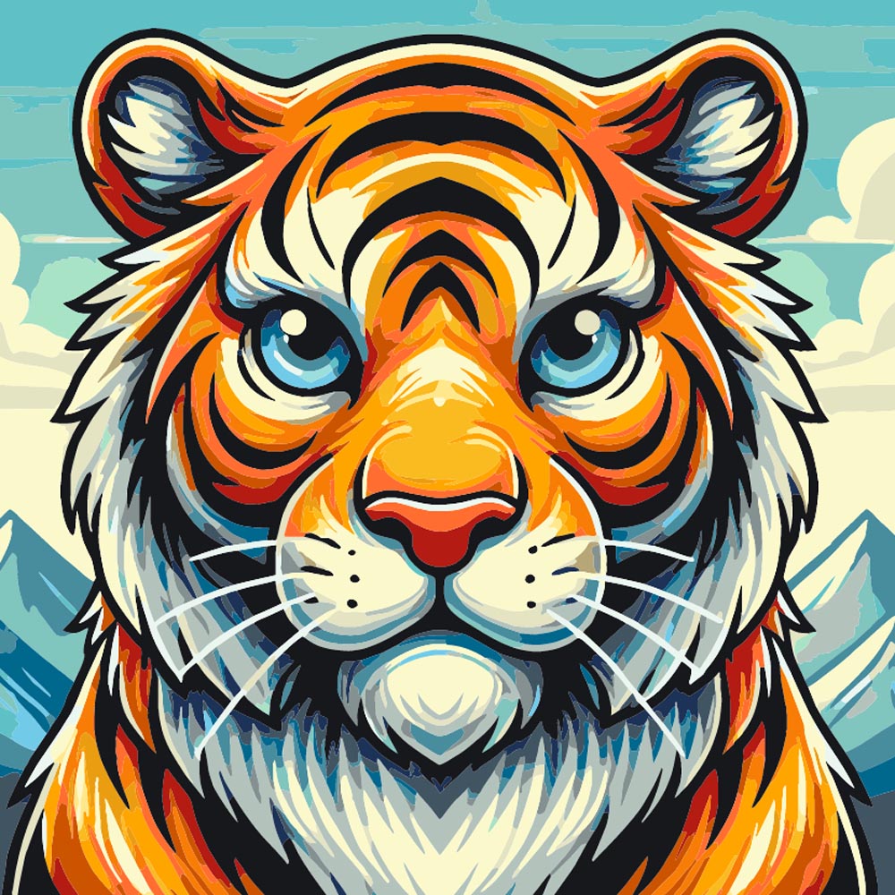 Diamond Painting - Wild Tiger Face