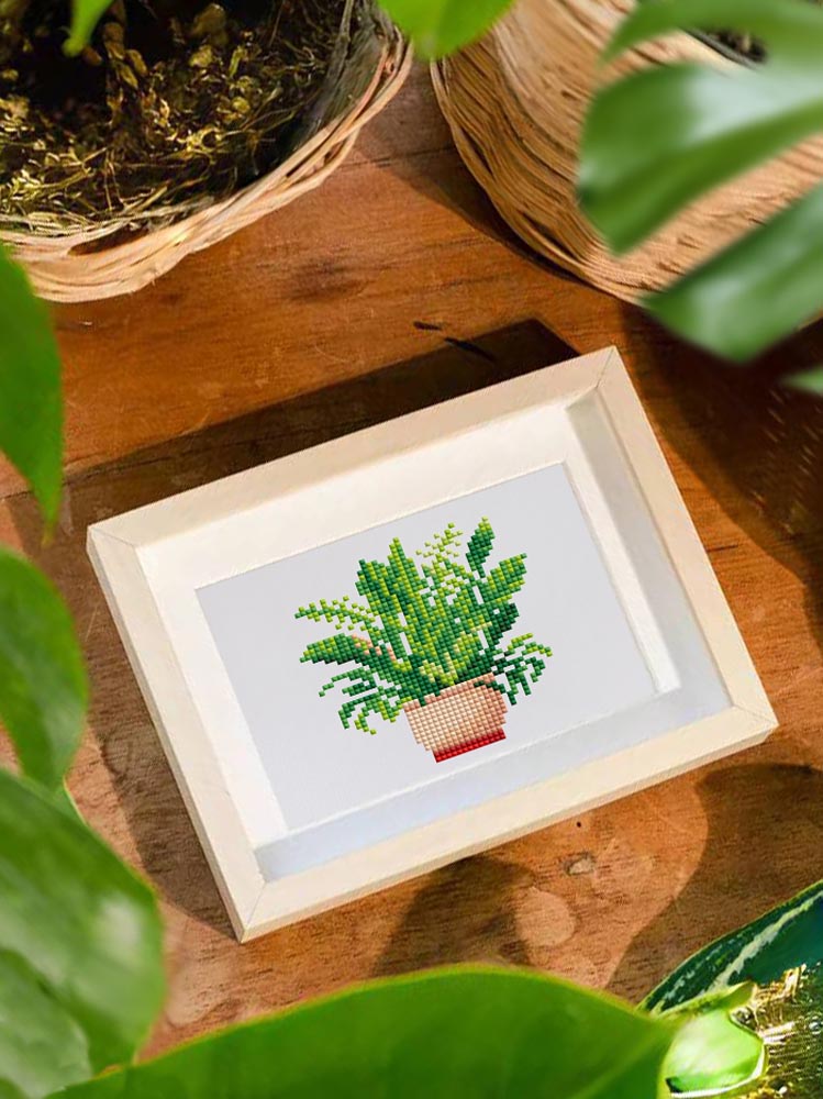 
12 Mini-Paintings – Green Oasis In Miniature diamond painting kit – image 8