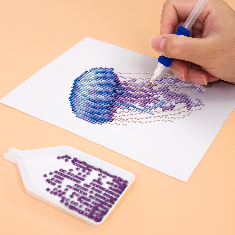 12 Mini-Paintings – Sea Life diamond painting kit – image 8