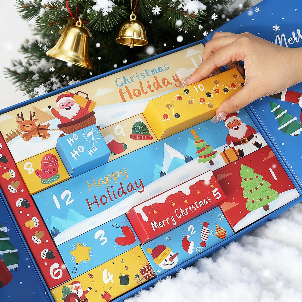 Diamond Painting – Advent Calendar – Merry Christmas Snowman Edition (12 Doors)