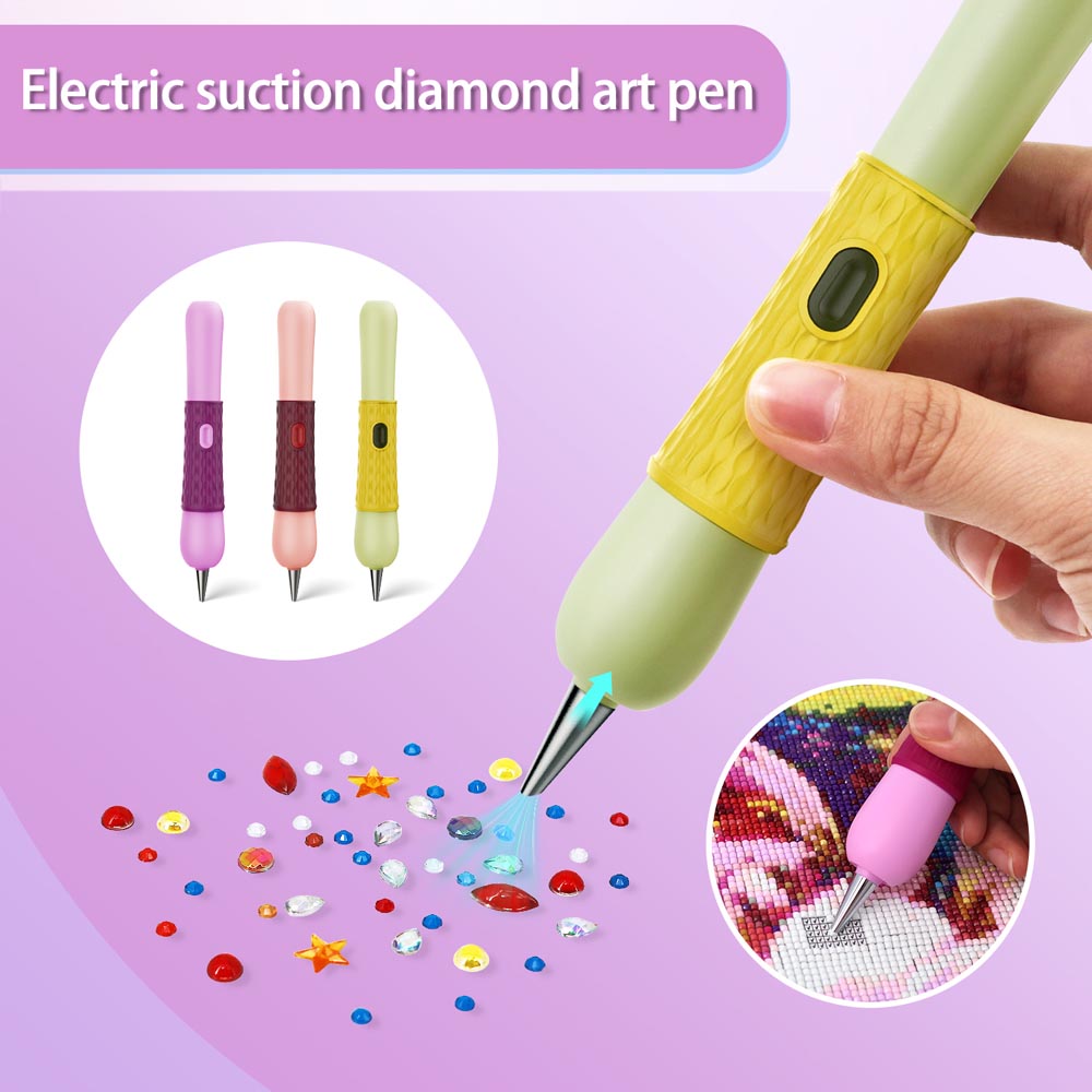 Electric Diamond Painting Pen – SilentPro™ – Ultra-Quiet, Rechargeable, and Adhesive-Free