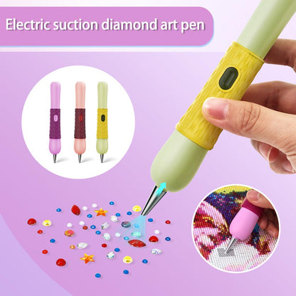 Electric Diamond Painting Pen – SilentPro™ – Ultra-Quiet, Rechargeable, and Adhesive-Free