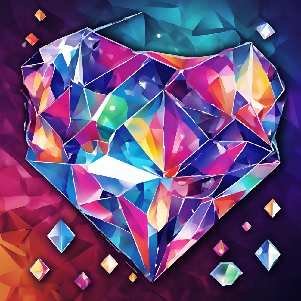 
Diamond Painting - Heart of Light – Shining Gem