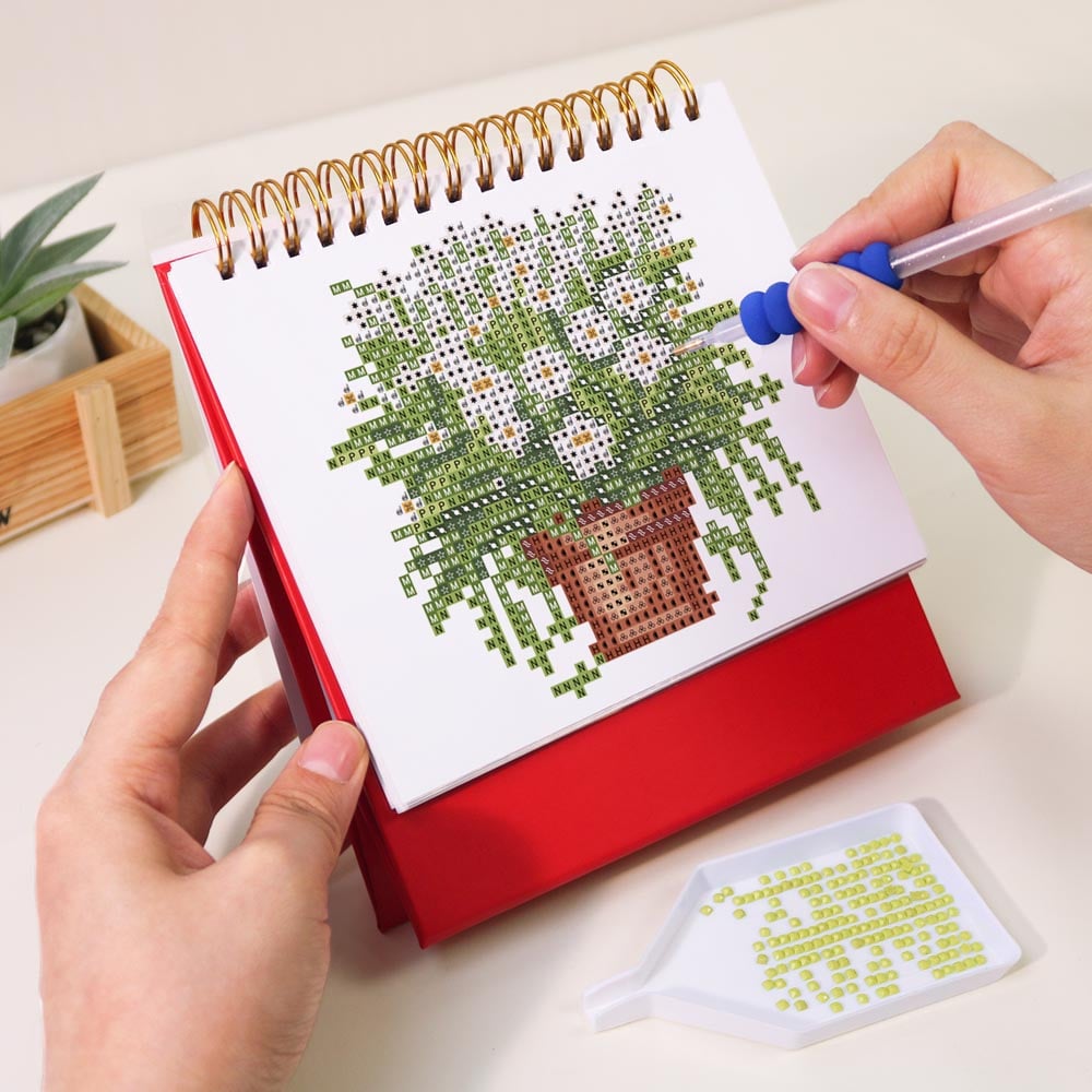 Plant Lover's Calendar 2026 diamond painting kit – image 9