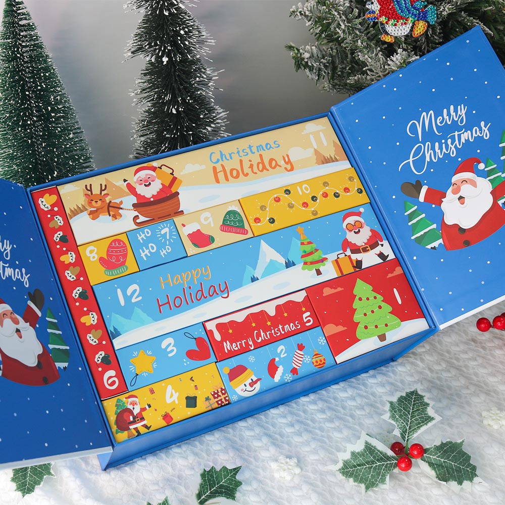 Advent Calendar – Merry Christmas Snowman Edition (12 Doors) diamond painting kit – image 9