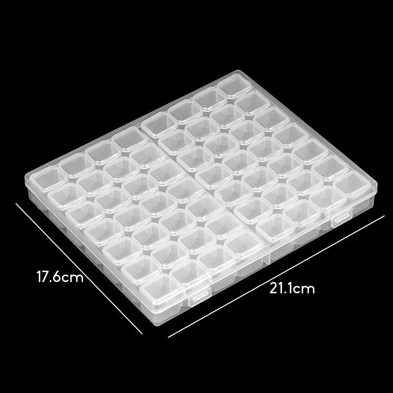 Adjustable Diamond Painting Storage Box – 28/56 Slots for Organization – image 5