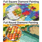 Round vs. square diamond drills – diamond painting comparison