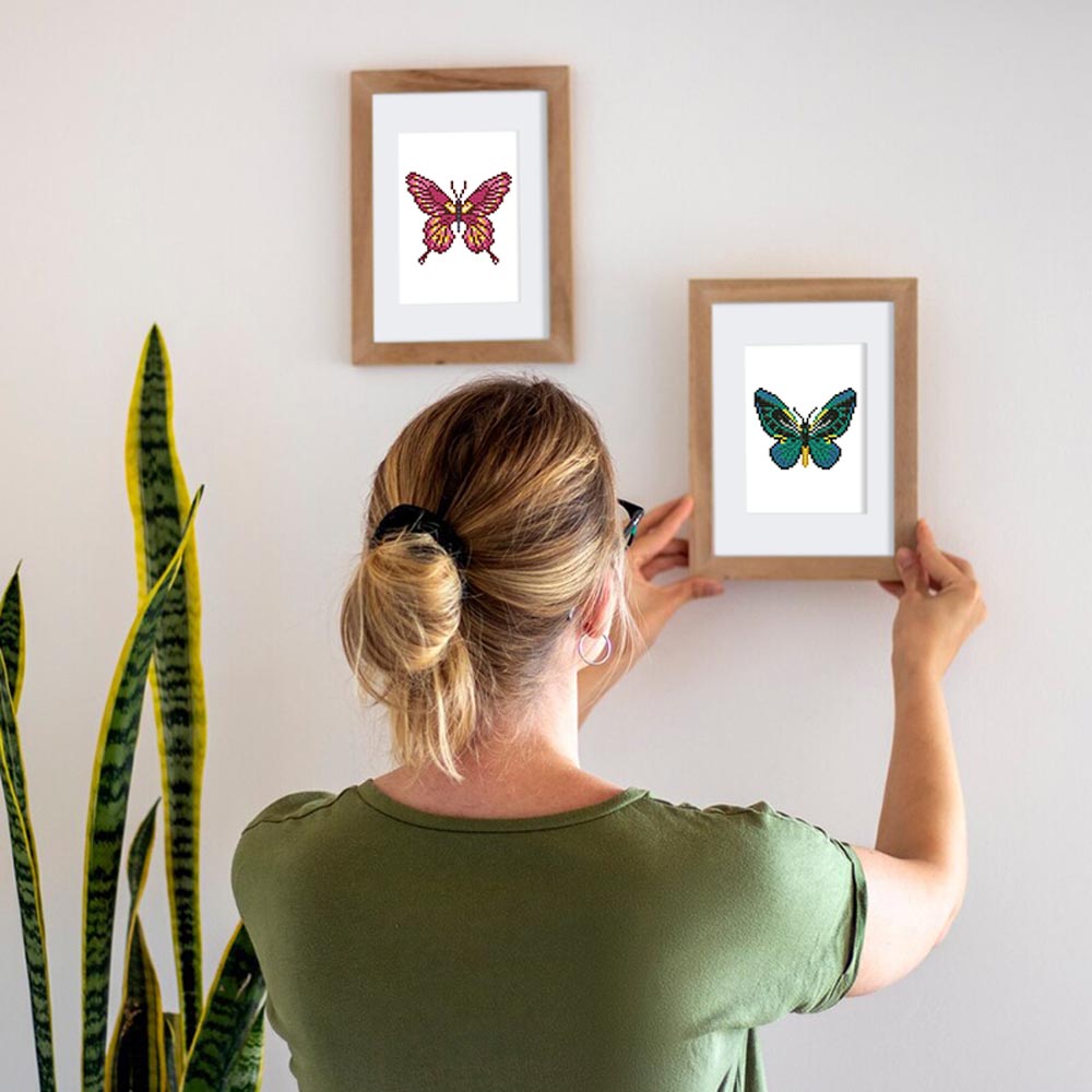 Diamond Painting - 4 Mini-Paintings | Butterflys