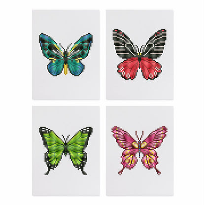 Diamond Painting - 4 Mini-Paintings | Butterflys