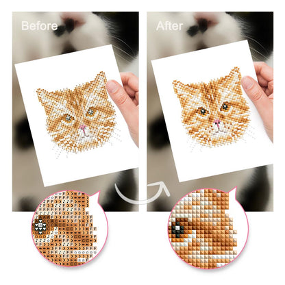 Diamond Painting - 4 Mini-Paintings | Cats