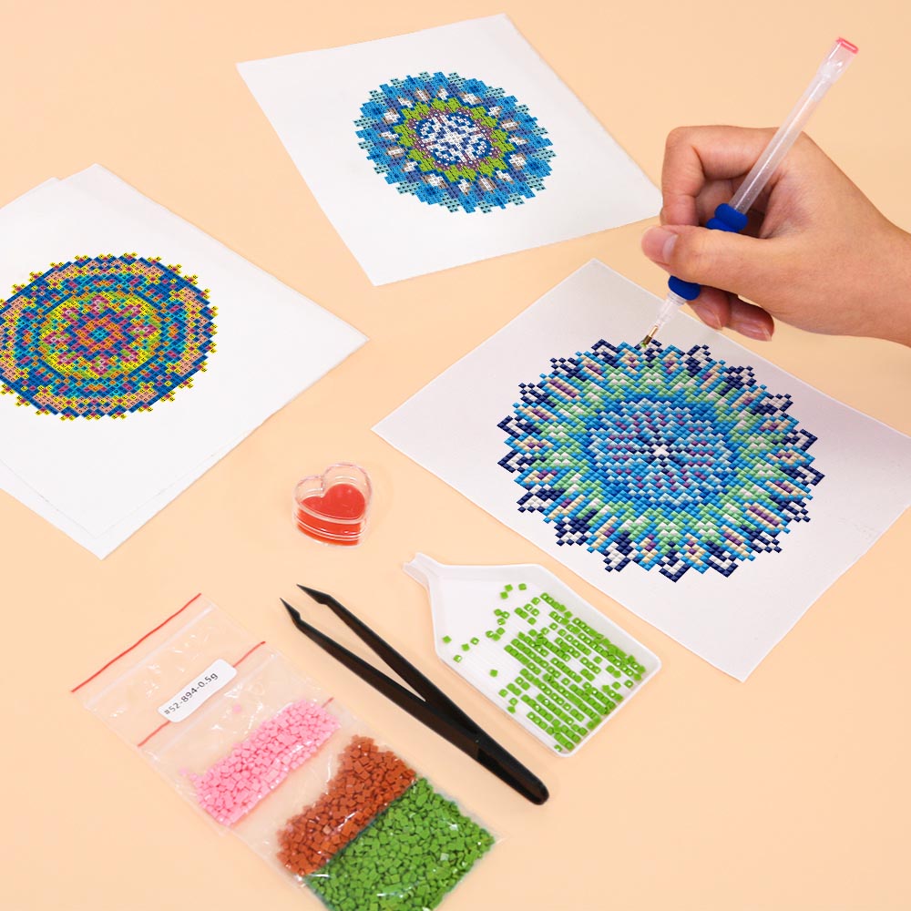 Diamond Painting - 4 Mini-Paintings | Mandala
