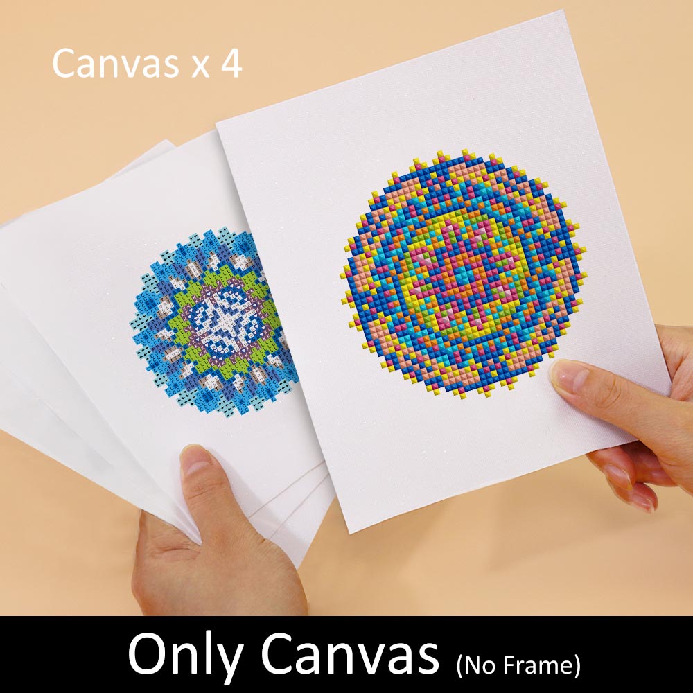 Diamond Painting - 4 Mini-Paintings | Mandala