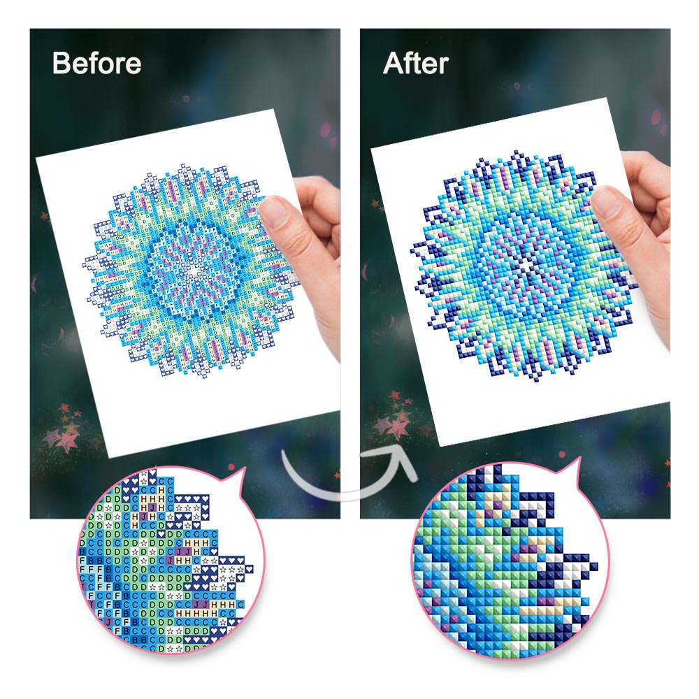 Diamond Painting - 4 Mini-Paintings | Mandala