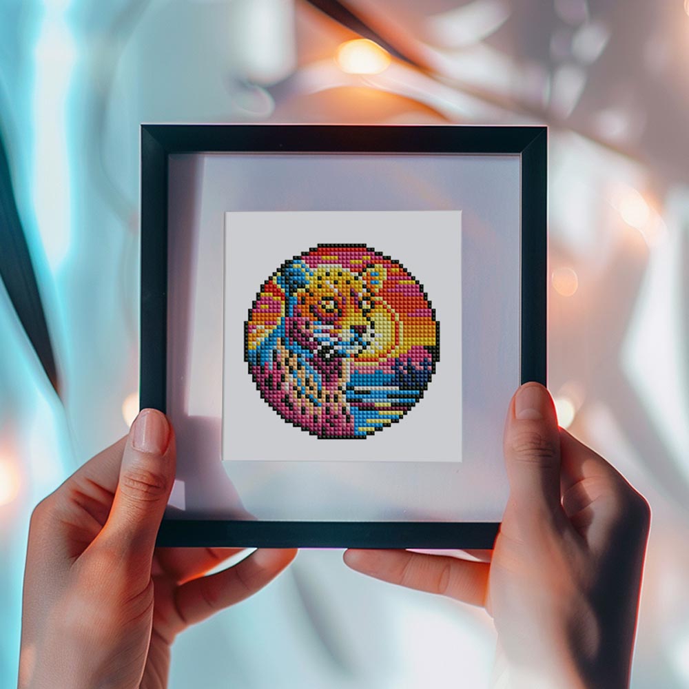 
4 Mini-Paintings – Safari diamond painting kit – image 11