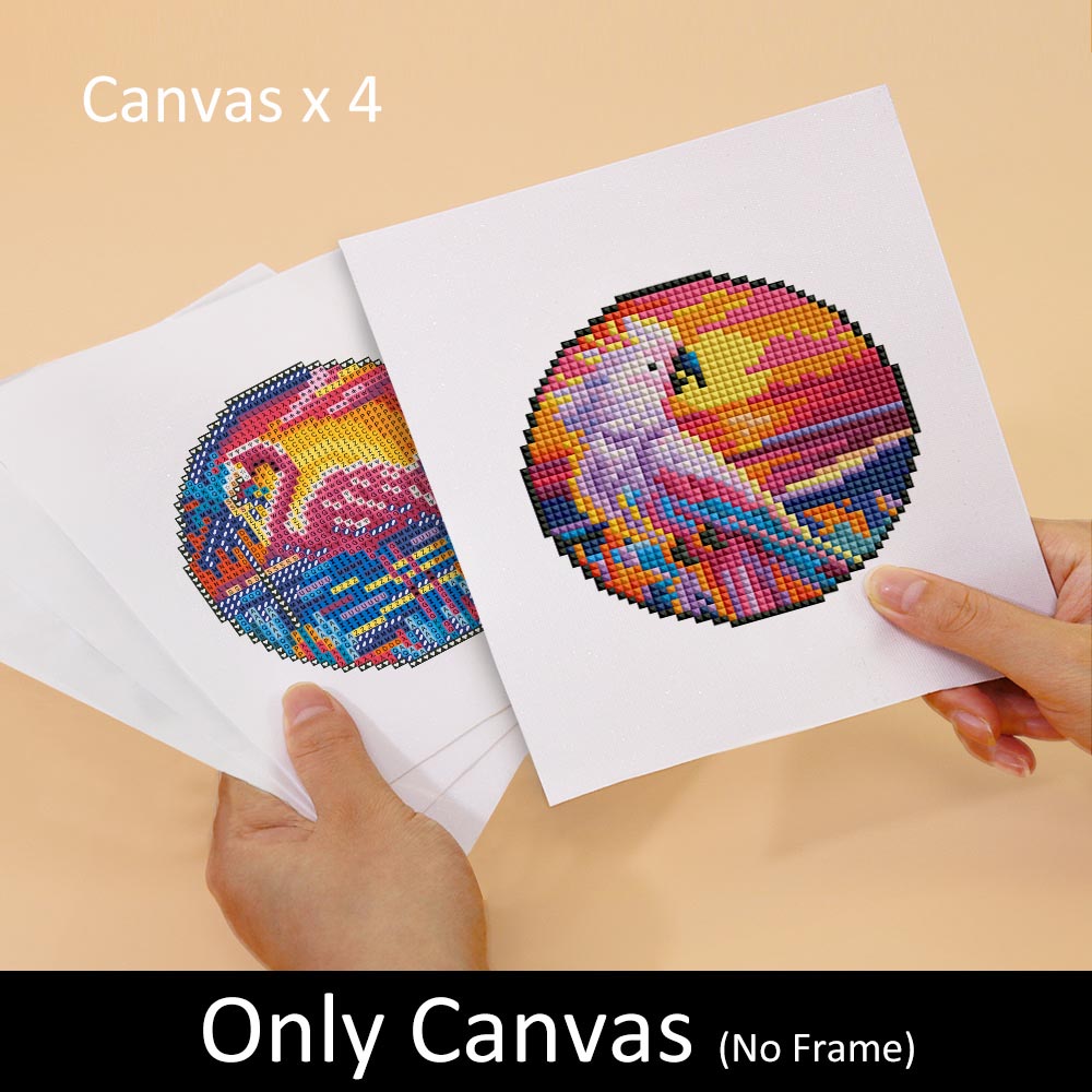 Diamond Painting - 4 Mini-Paintings | Safari