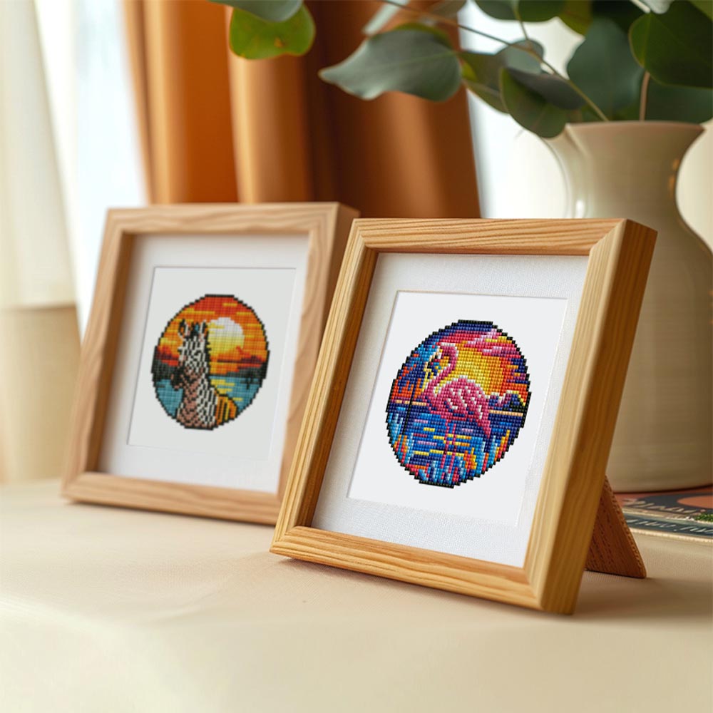 Diamond Painting - 4 Mini-Paintings | Safari