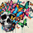 Butterfly Skull diamond painting kit