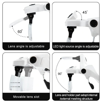 Diamond Painting - LED Magnifying Glasses with 5 Lenses (Hands-Free)