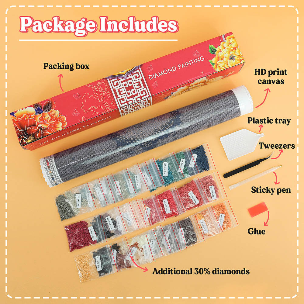 Diamond Painting - Frozen Reflections – Alpine Majesty