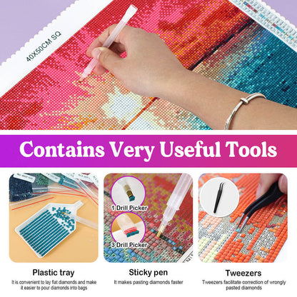 Diamond Painting - Frozen Reflections – Alpine Majesty