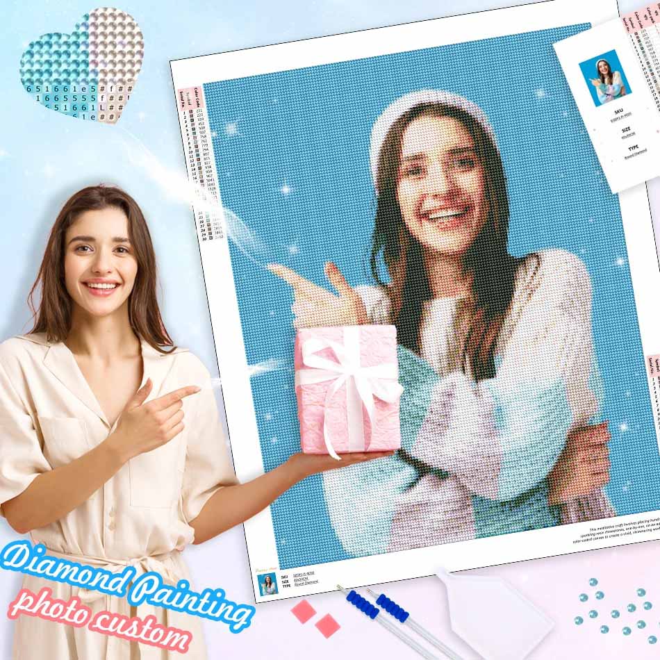 
Custom Photo diamond painting kit – image 5