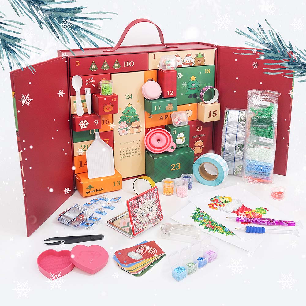 
Diamond Painting - Advent Calendar - Festive Tree Edition (24 Doors)