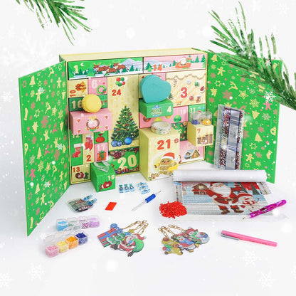Diamond Painting - Advent Calendar - Jolly Green Edition (24 Doors)