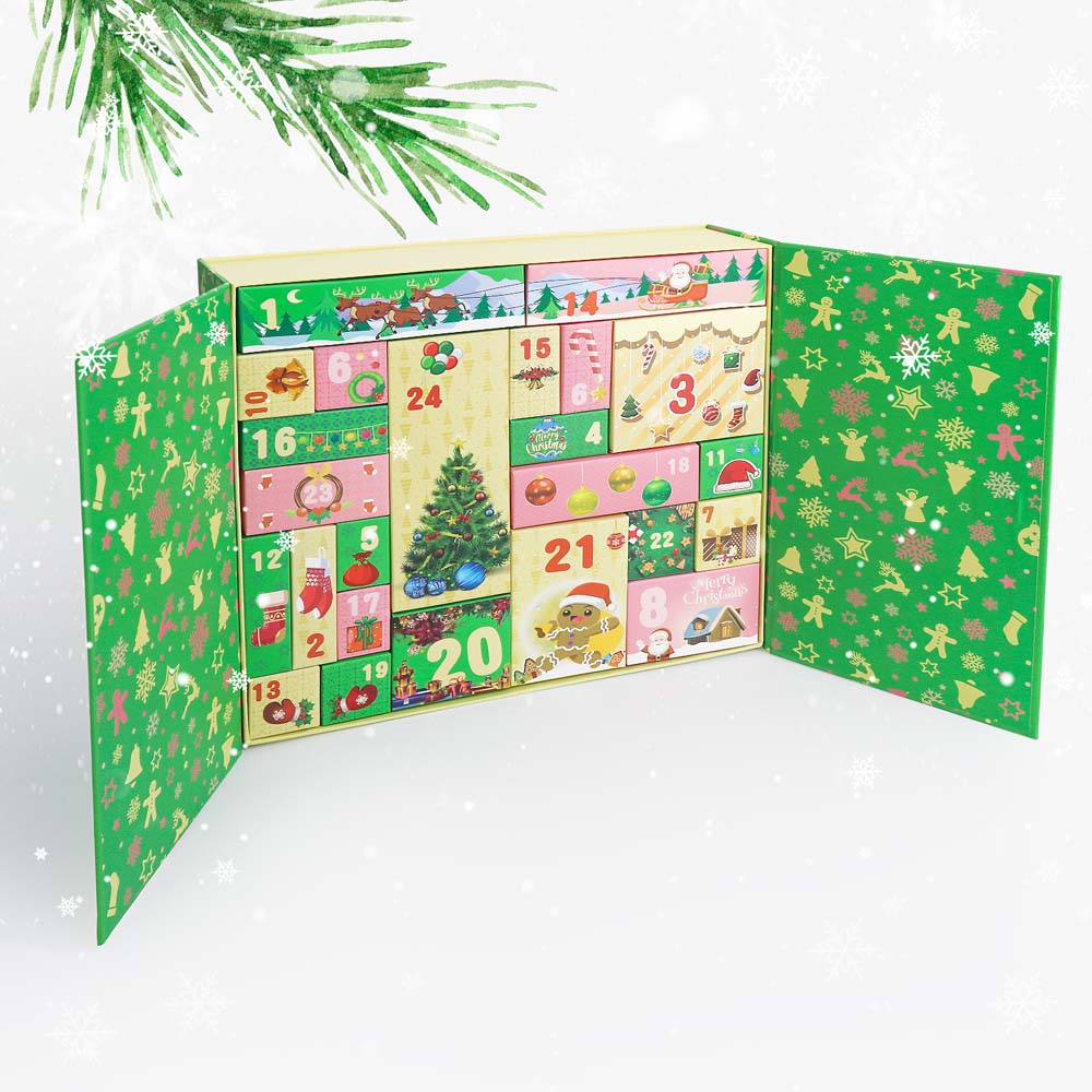 Diamond Painting - Advent Calendar - Jolly Green Edition (24 Doors)