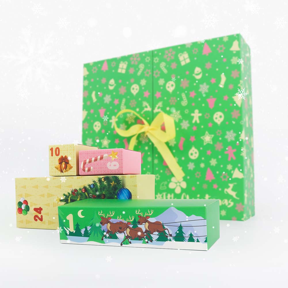 Diamond Painting - Advent Calendar - Jolly Green Edition (24 Doors)