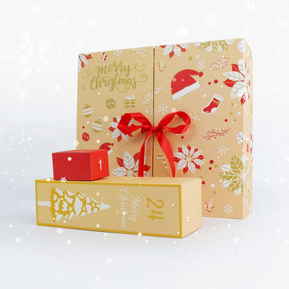 Diamond Painting - Advent Calendar - Poinsettia Dreams Edition (24 Doors)