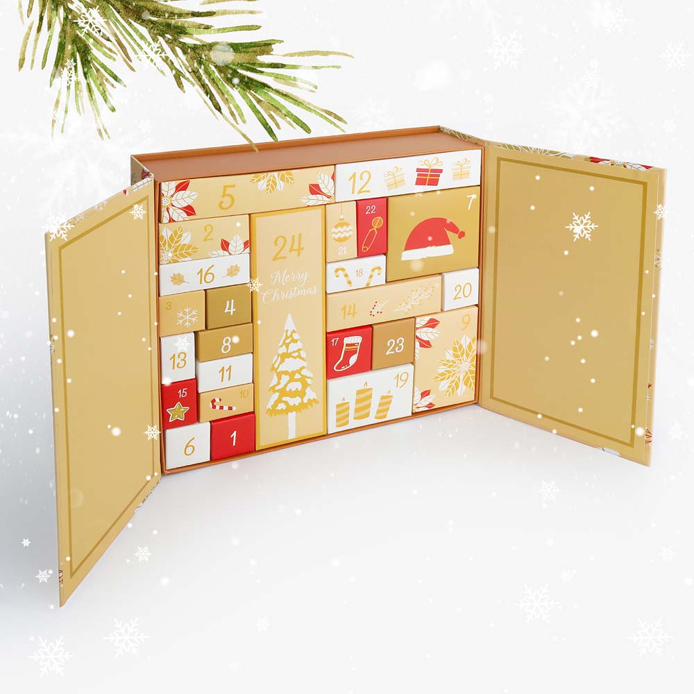 Diamond Painting - Advent Calendar - Poinsettia Dreams Edition (24 Doors)