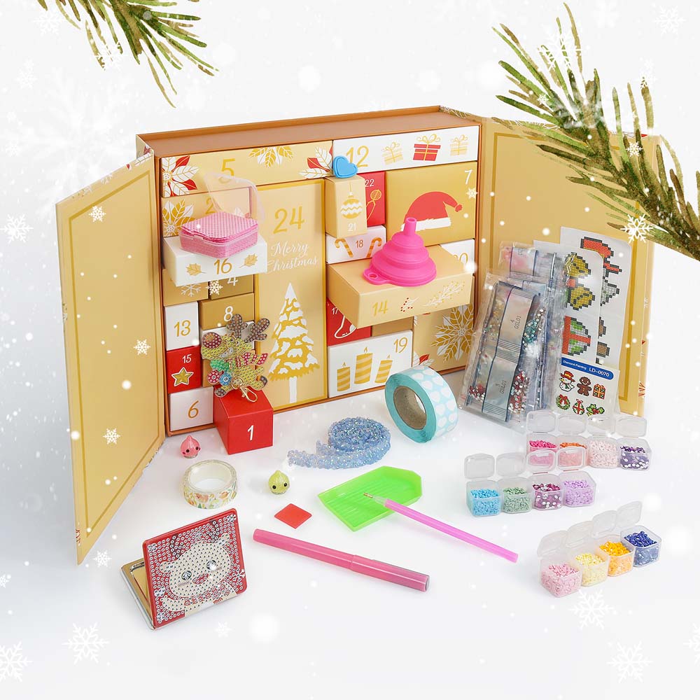 
Advent Calendar - Poinsettia Dreams Edition (24 Doors) diamond painting kit
