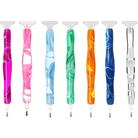 Diamond Ergonomic Painting Pen – Precision Tool with Metal Tips